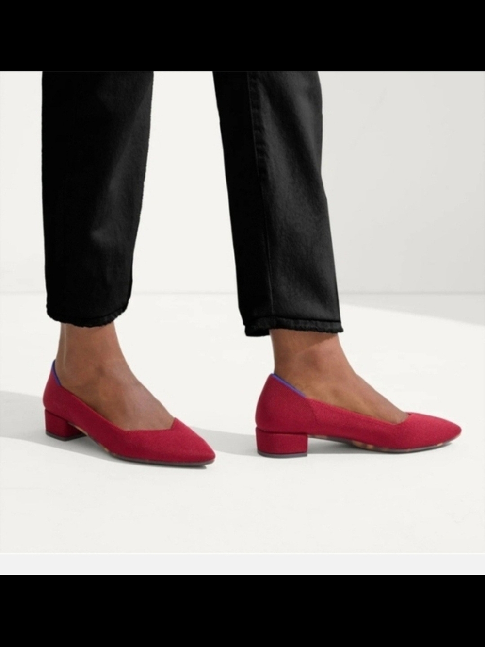Rothy's The High Point 1" Low Heel Pumps In Autumn Red Size 12